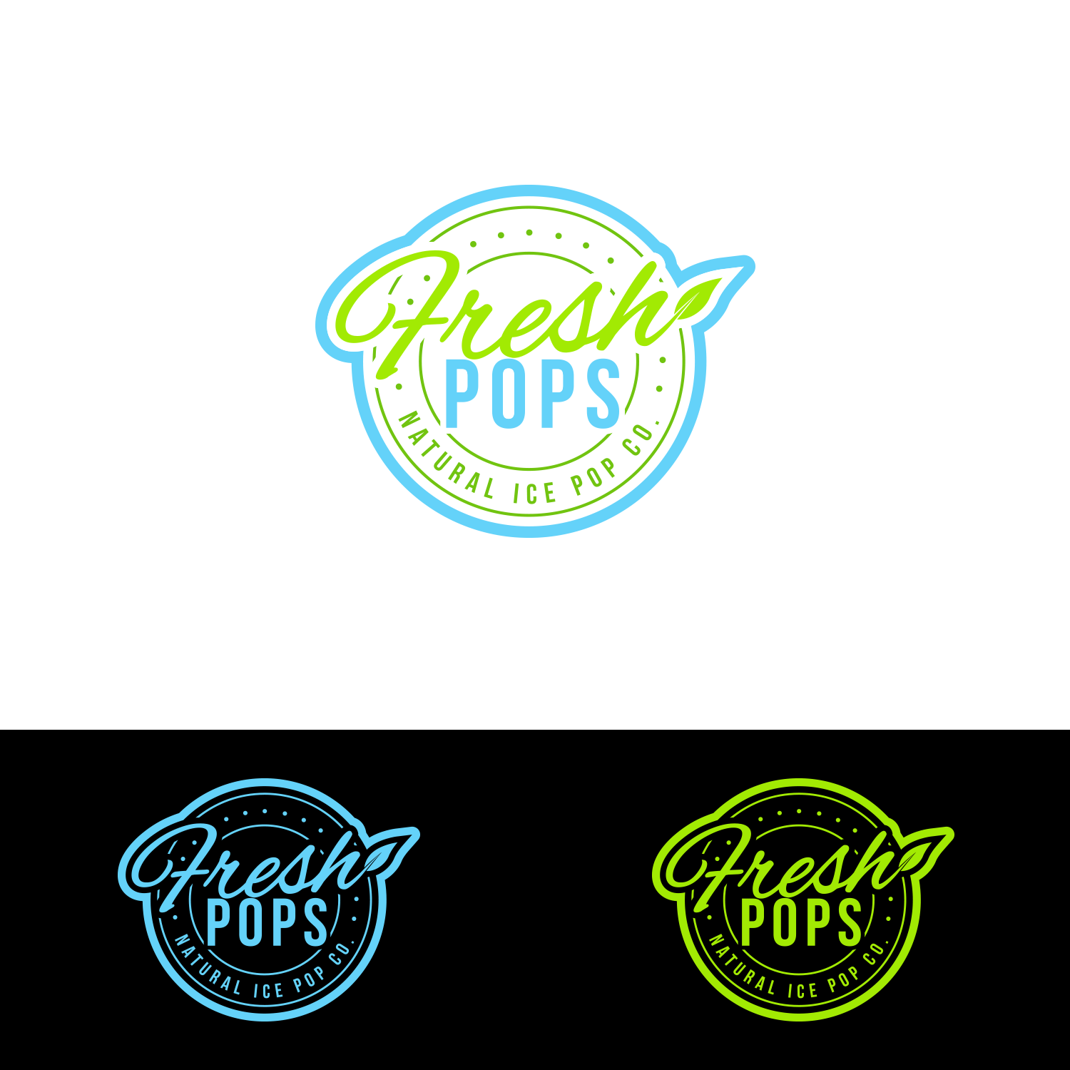 Logo Design by Dreams.MELO for Fresh Pops | Design #12151136
