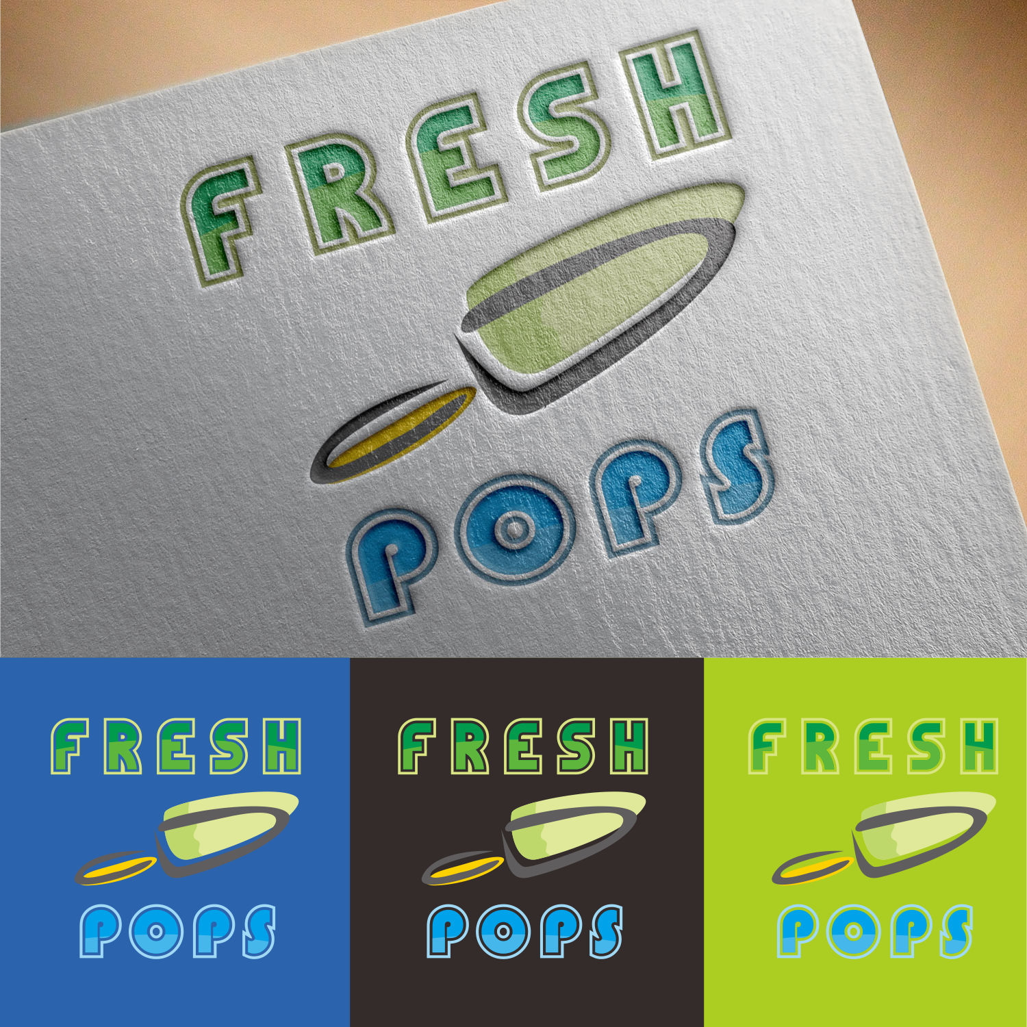 Logo Design by FandySalim for Fresh Pops | Design #12154091