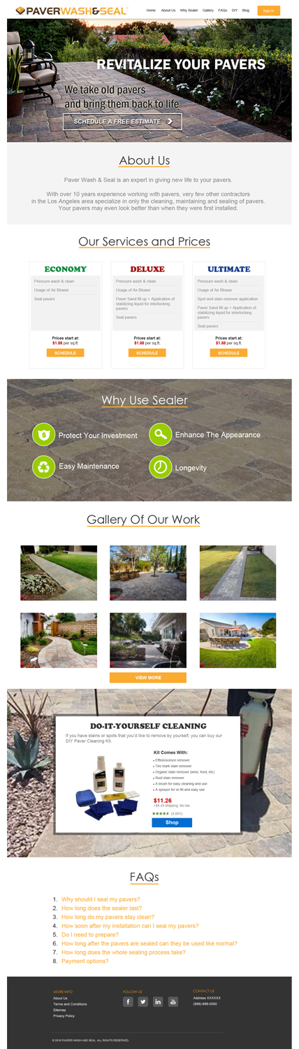 Diseño Web por MDesigns para Go Pavers | Diseño #12202139