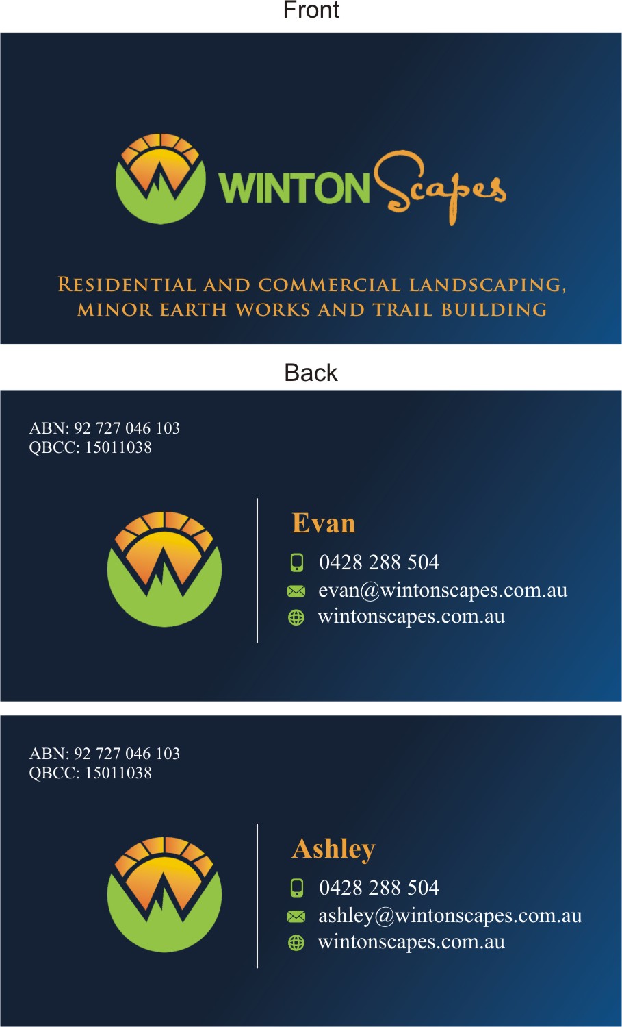 Business Card Design by Actives for this project | Design #12064321