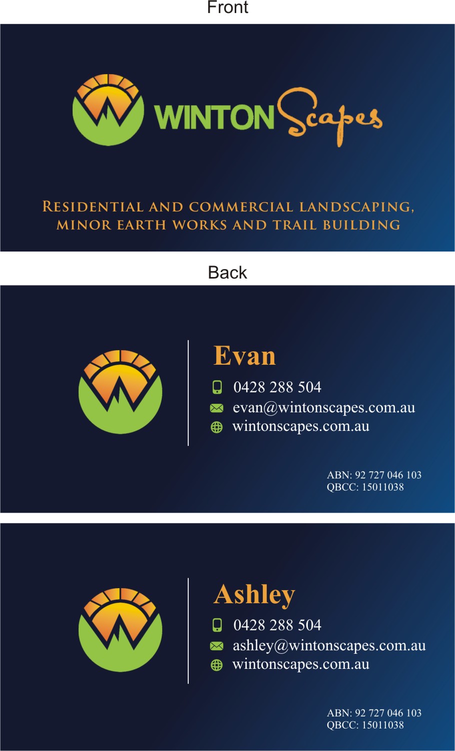 Business Card Design by Actives for this project | Design: #12071694