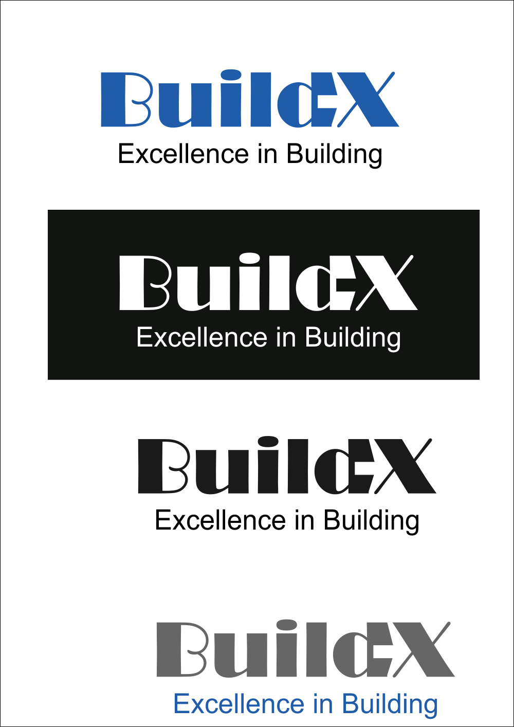 Logo Design by shahdesign1974 for BuildX Excellence in Building Pty ltd | Design #12082488