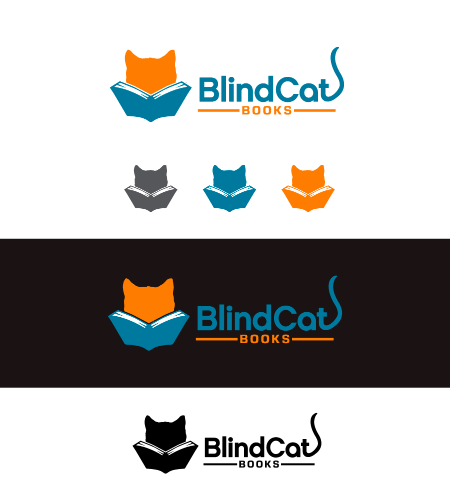 Logo Design by kxDesigns  for Blind Cat Books | Design #12083736
