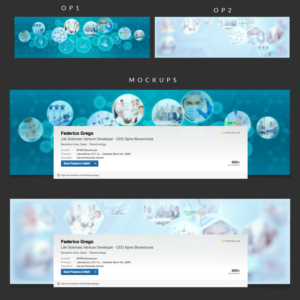 Linkedin background for a high profile biotech start-up consultant | Banner-Design von ravi_k5