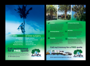 Diseño de Flyer por see why para apex tree surgeons | Diseño: #12168368