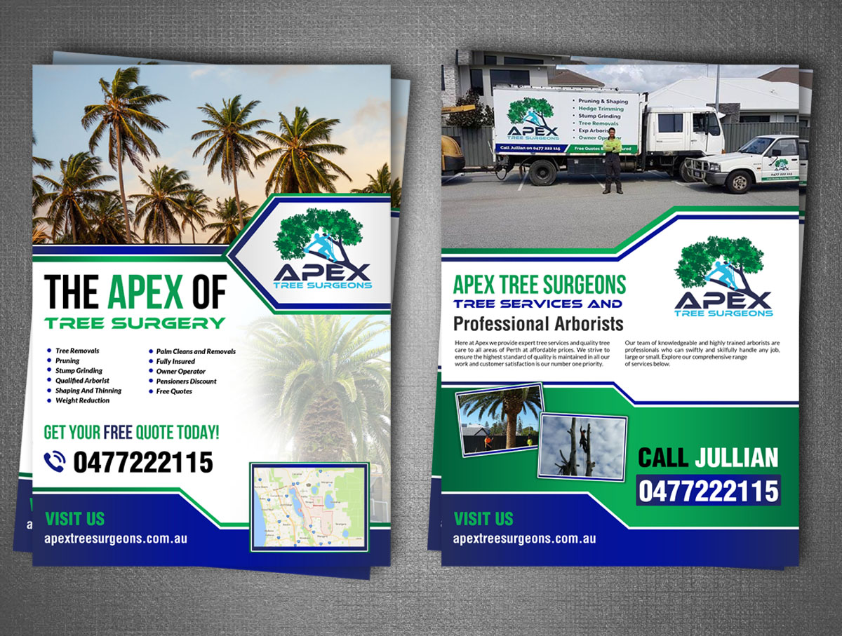 Flyer Design by creative.bugs for apex tree surgeons | Design #12136798