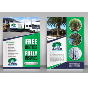 Diseño de Flyer por creative.bugs para apex tree surgeons | Diseño: #12142813