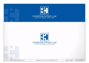 Diseño de Logo por nvisiondesign.co.uk para Thompson Patent Law Offices PC | Diseño: #12072216