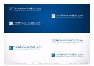 Diseño de Logo por nvisiondesign.co.uk para Thompson Patent Law Offices PC | Diseño: #12078822