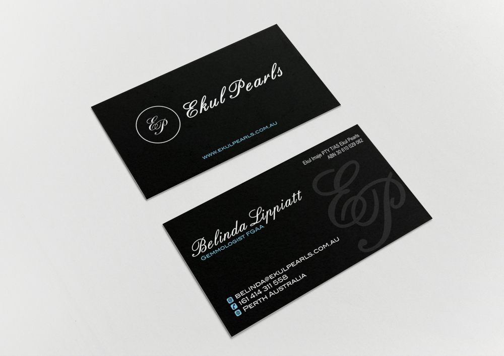 Business Card Design by Amduat Design for Ekul Pearls | Design #12114798