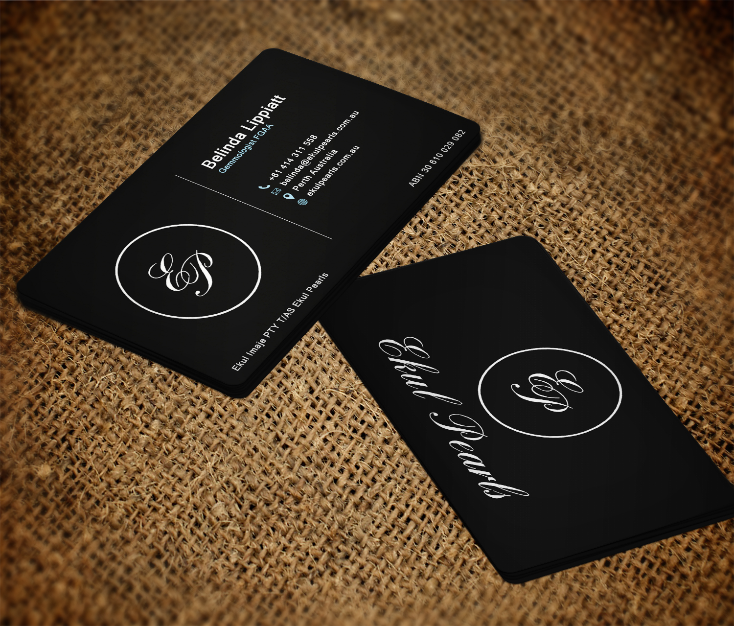 Business Card Design by EWS Webs for Ekul Pearls | Design #12118035