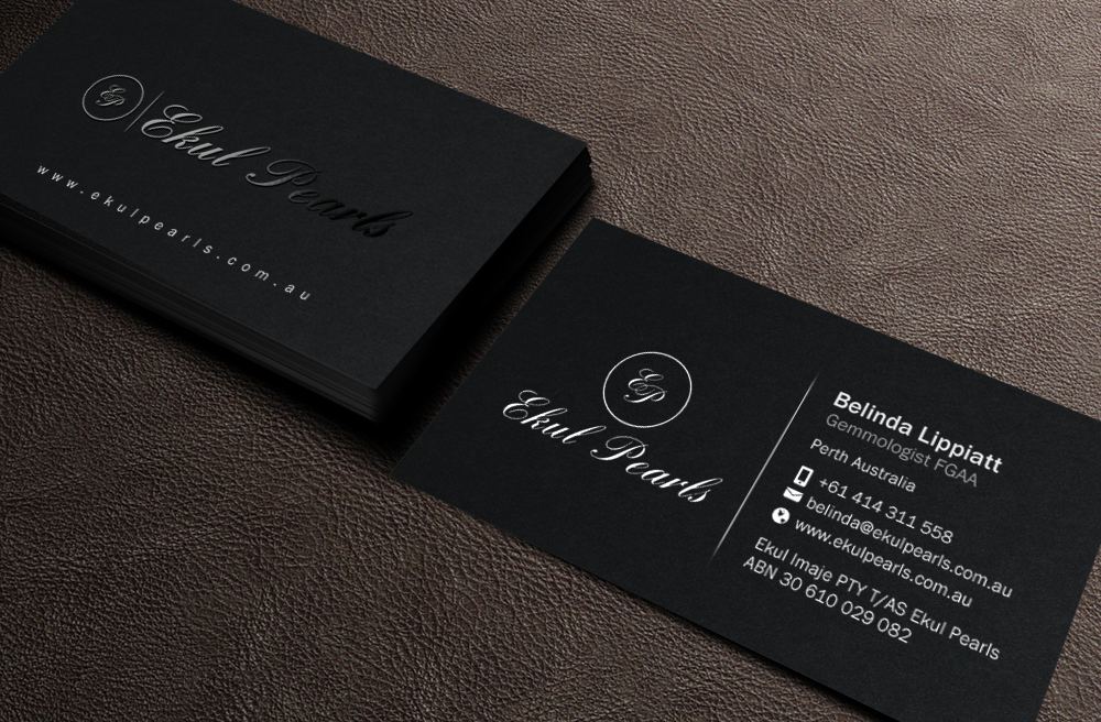 Diseño de Tarjeta de Presentación por Brand aid para Ekul Pearls | Diseño #12131223