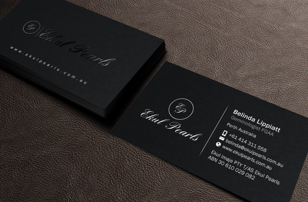 Diseño de Tarjeta de Presentación por Brand aid para Ekul Pearls | Diseño #12131224