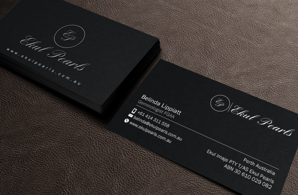 Diseño de Tarjeta de Presentación por Brand aid para Ekul Pearls | Diseño #12131242