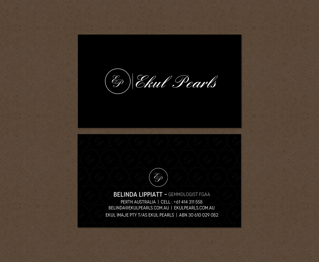 Business Card Design by chandrayaan.creative for Ekul Pearls | Design #12112310
