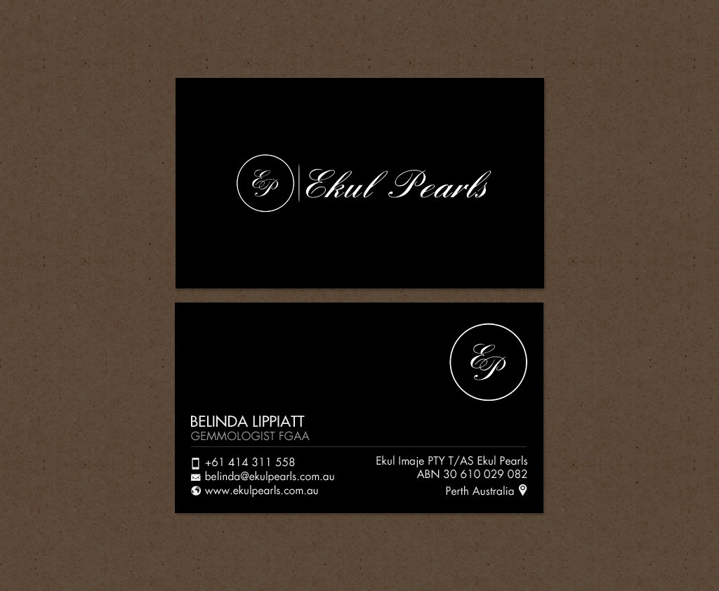 Business Card Design by chandrayaan.creative for Ekul Pearls | Design #12112313