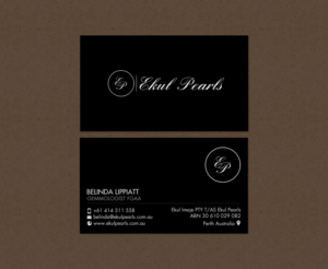 Business Card Design by chandrayaan.creative for Ekul Pearls | Design: #12112313
