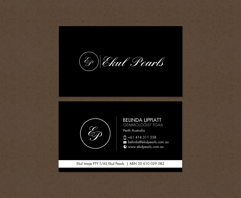 Business Card Design by chandrayaan.creative for Ekul Pearls | Design #12112319