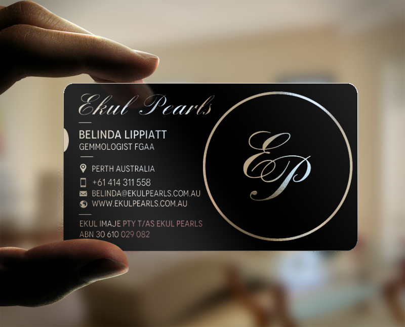 Business Card Design by chandrayaan.creative for Ekul Pearls | Design #12112333