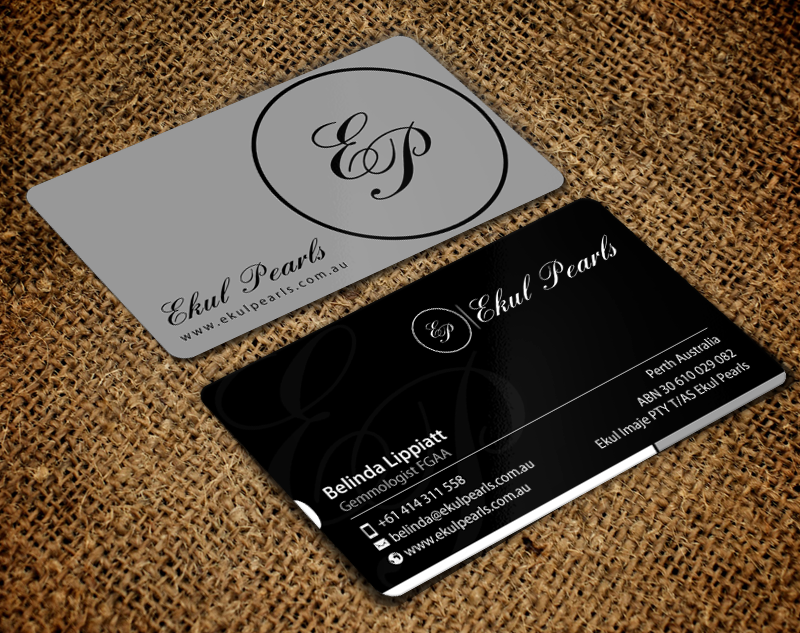 Business Card Design by chandrayaan.creative for Ekul Pearls | Design #12112341