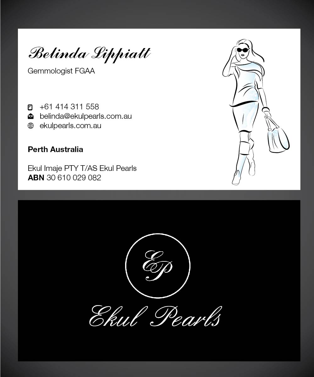 Business Card Design by Isnah Logo for Ekul Pearls | Design #12124727