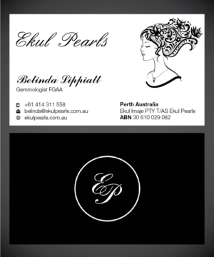 Business Card Design by Isnah Logo for Ekul Pearls | Design: #12124728