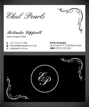 Business Card Design by Isnah Logo for Ekul Pearls | Design: #12124729