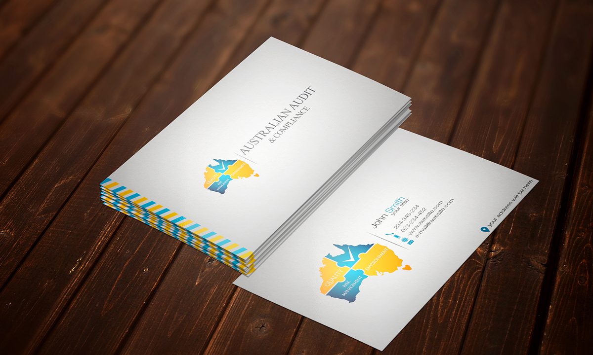 Diseño de Tarjeta de Presentación por biili para Australian Audit & Compliance | Diseño #2381120