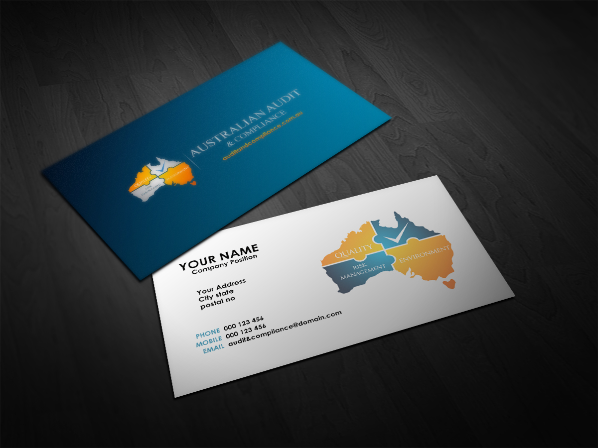 Diseño de Tarjeta de Presentación por Cyanide Design para Australian Audit & Compliance | Diseño #2382652