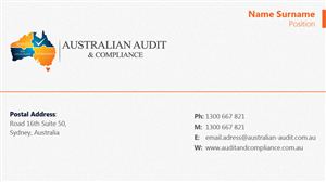Business Card Design by Stoica Alin Ilie for Australian Audit & Compliance | Design #2384512