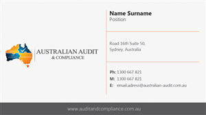 Design de Carte de Visite par Stoica Alin Ilie pour Australian Audit & Compliance | Design : #2384514