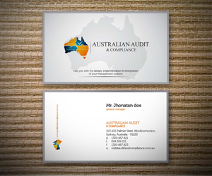 Business Card Design by iemo for Australian Audit & Compliance | Design #2378511