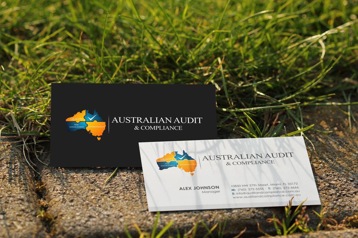 Diseño de Tarjeta de Presentación por logodentity para Australian Audit & Compliance | Diseño #2382618