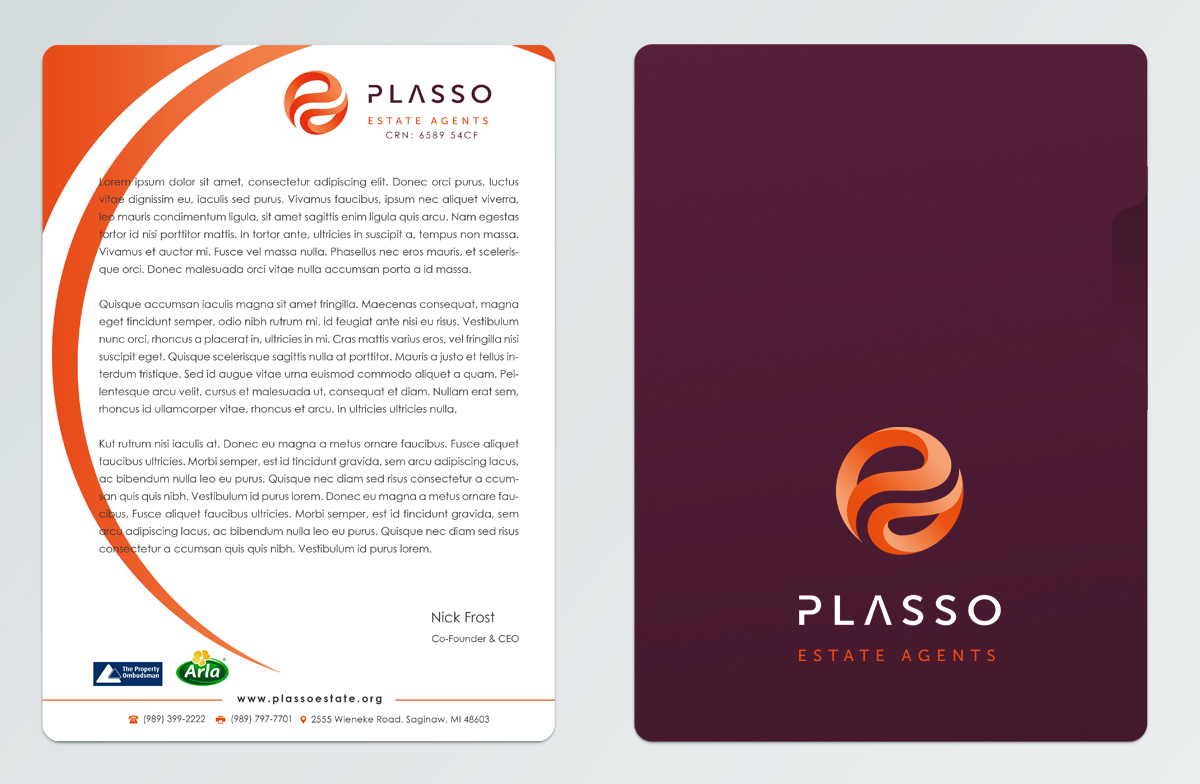 Letterhead Design by Pointless Pixels India for Plasso | Design #12086695