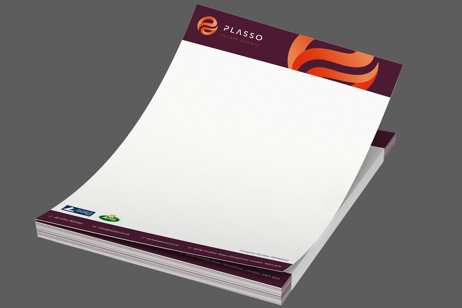 Letterhead Design by creative.visuals for Plasso | Design #12077387