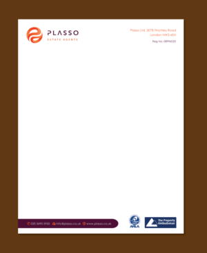 Letterhead Design by Shiya@India for Plasso | Design: #12077236