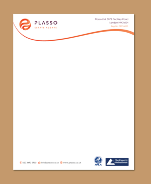 Letterhead Design by Shiya@India for Plasso | Design: #12077291