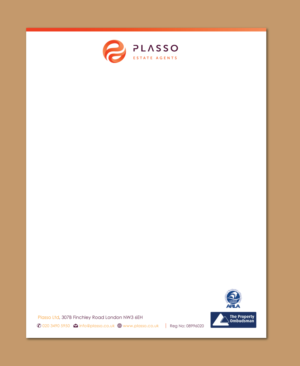 Letterhead Design by Shiya@India for Plasso | Design #12077427
