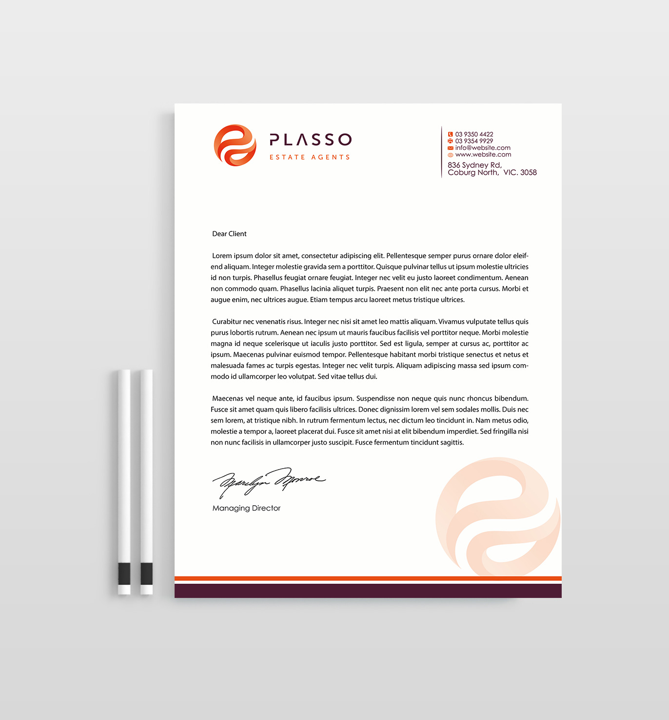 Diseño de Membrete por Designs 2019 para Plasso | Diseño #12104425