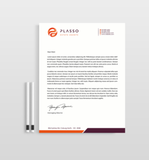 Letterhead Design by Designs 2019 for Plasso | Design: #12104476