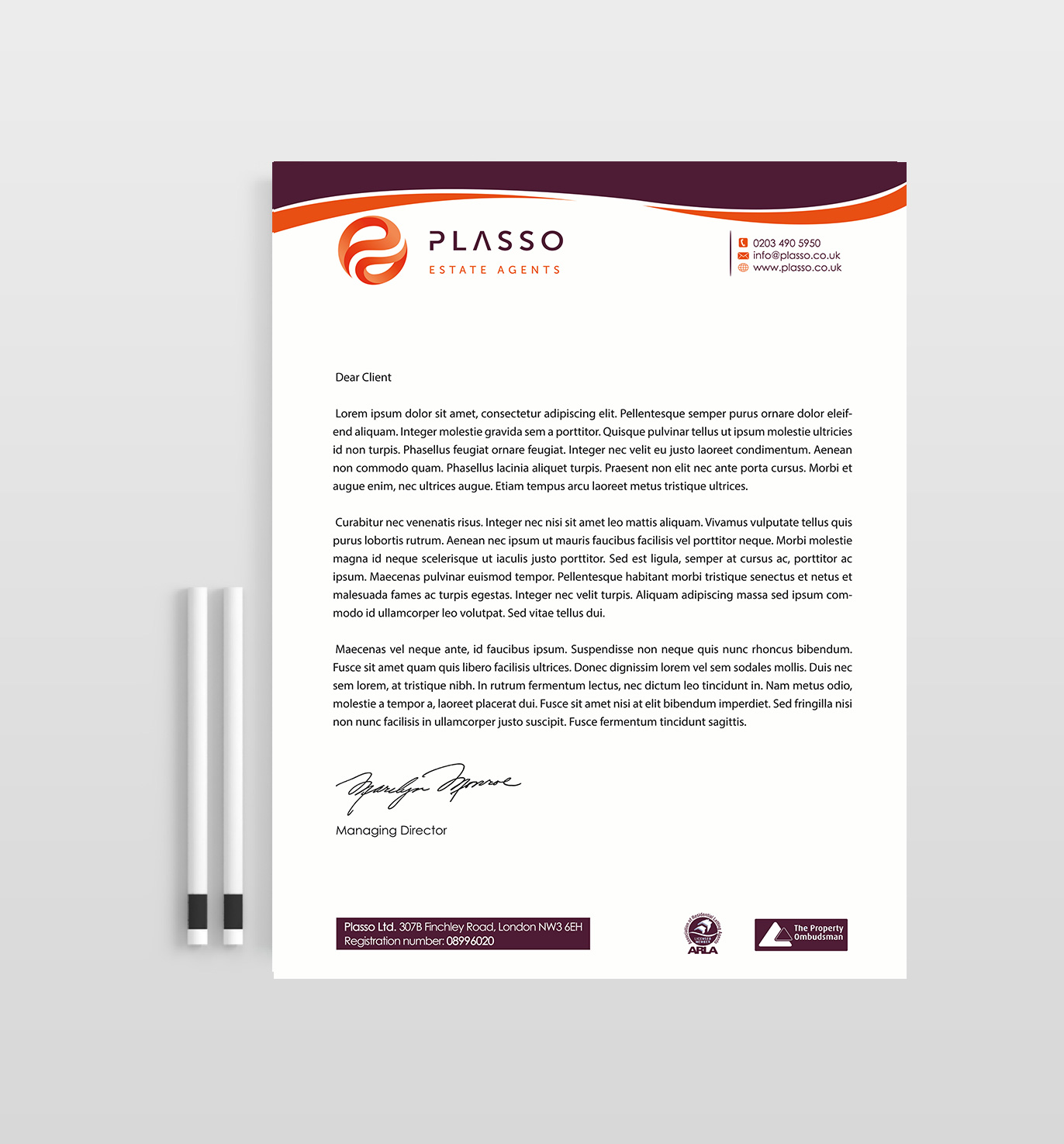 Diseño de Membrete por Designs 2019 para Plasso | Diseño #12128349