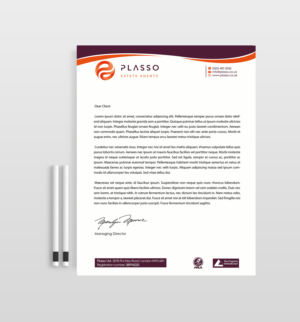 Letterhead Design by Designs 2019 for Plasso | Design: #12128349