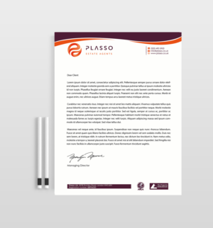 Letterhead Design by Designs 2019 for Plasso | Design: #12129484