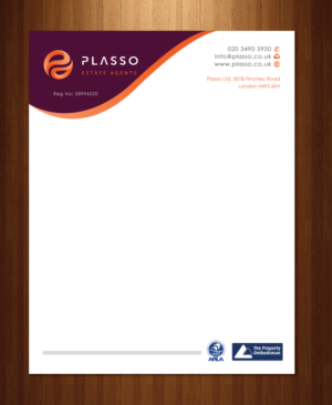 Letterhead Design by meet007 for Plasso | Design: #12077034