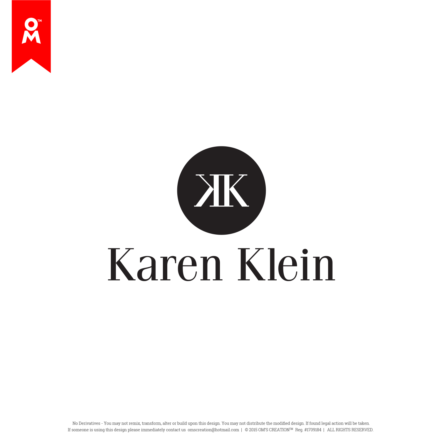 Design de Logo par Omee pour Karen Klein Fashion | Design #12076617