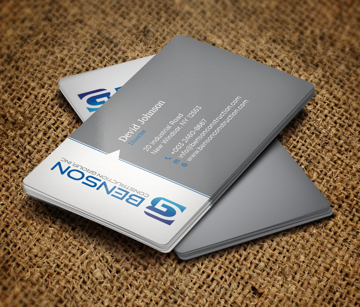 Business Card Design by Verified artistry (Design garden) for Benson Construction Group, Inc. | Design #12076145