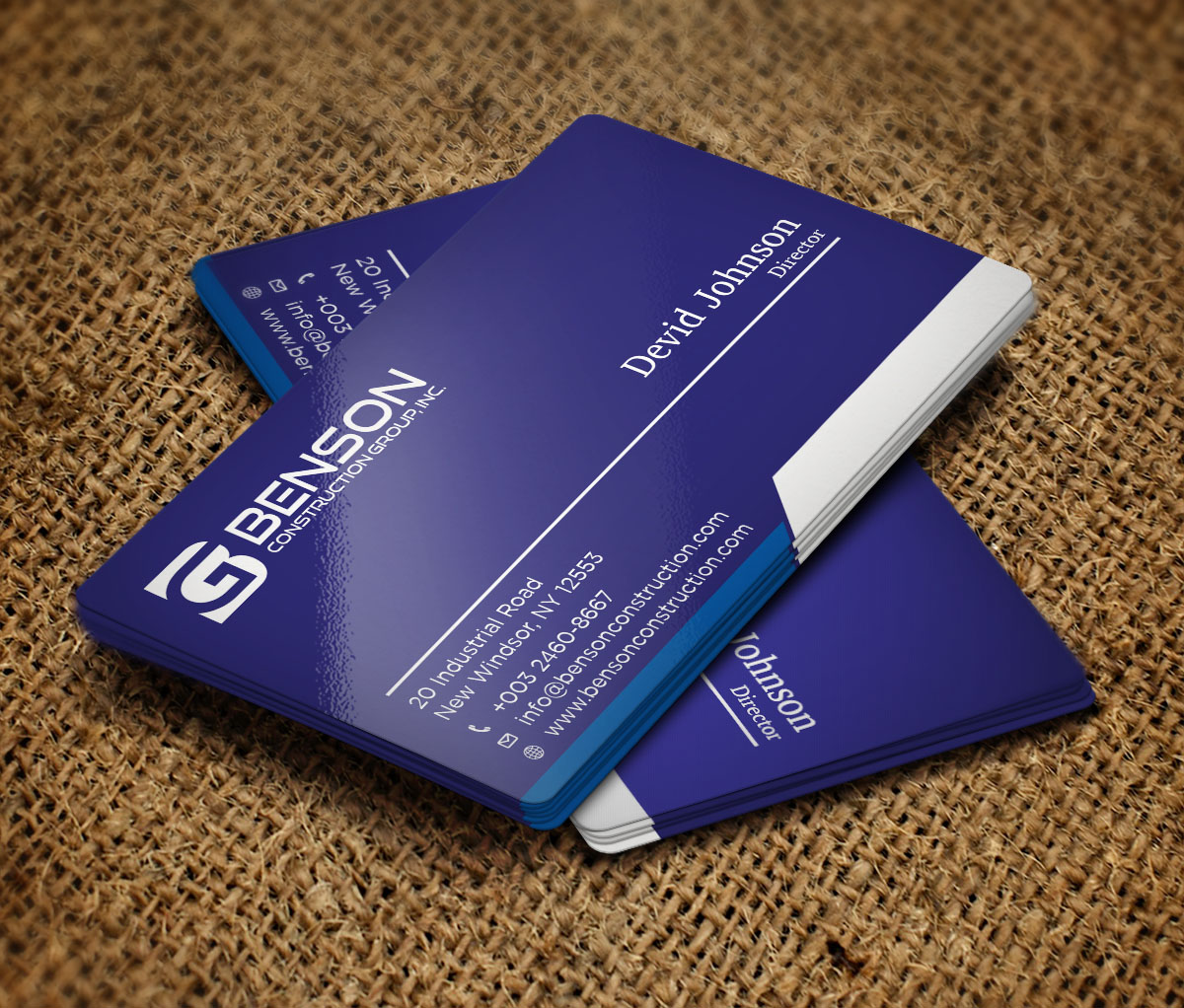 Business Card Design by Verified artistry (Design garden) for Benson Construction Group, Inc. | Design #12076153