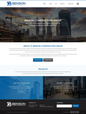 Diseño Web por pb para Benson Construction Group, Inc. | Diseño: #12088478