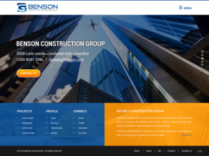 Diseño Web por pb para Benson Construction Group, Inc. | Diseño: #12088479