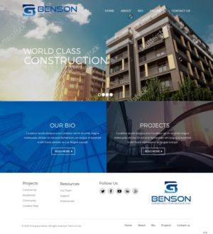 Diseño Web por pb para Benson Construction Group, Inc. | Diseño: #12107388